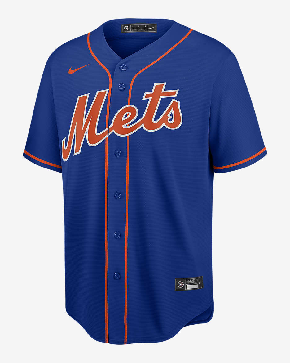 Camiseta de beisbol replica para hombre MLB New York Mets